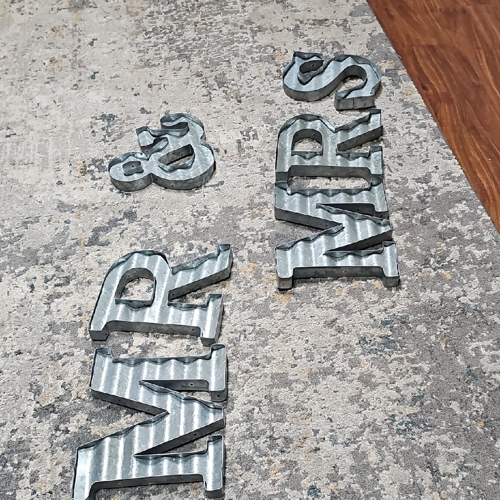 Metallic MR & MRS Wall Decor